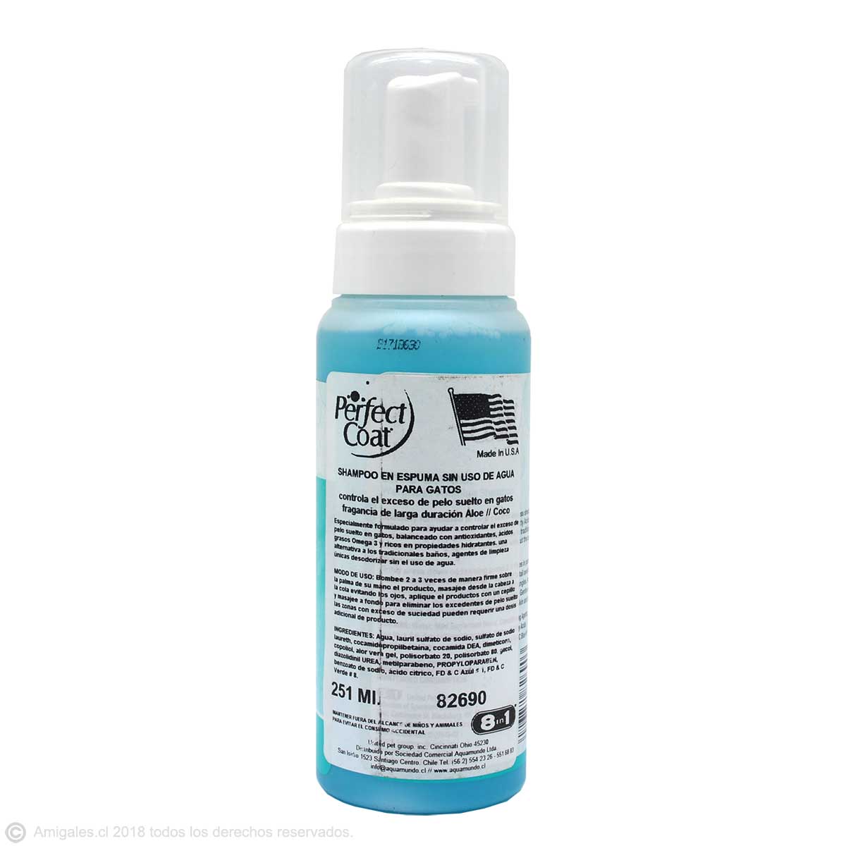 Shampoo Seco Control Pelecha para Gatos