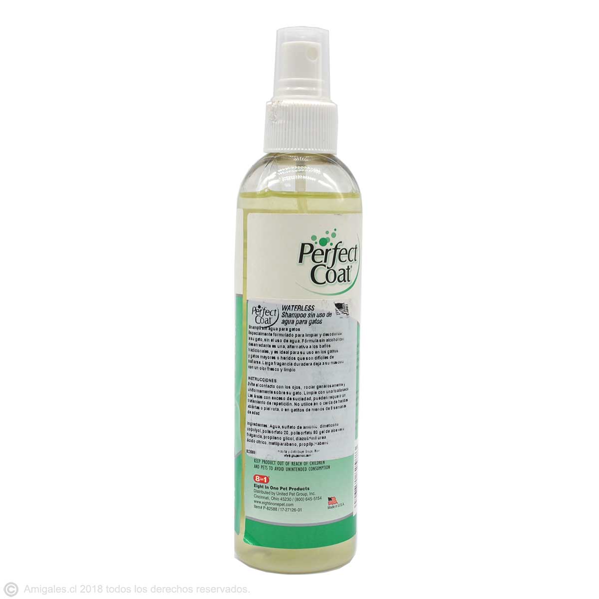 Shampoo Seco en Spray para Gatos