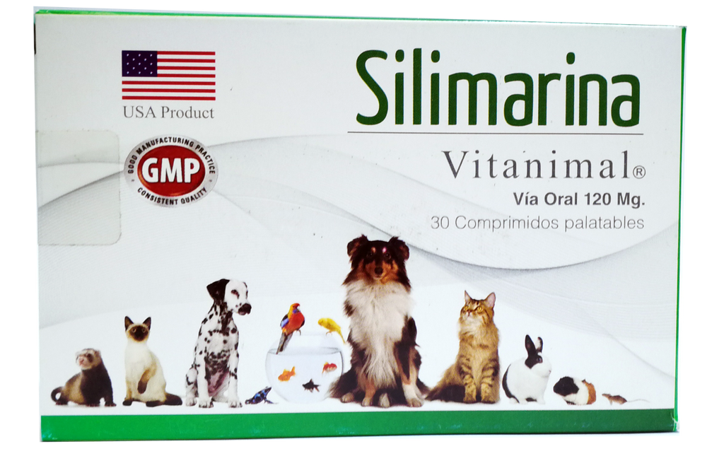 Silimavet Silimarina para Perros y Gatos - 30 comprimidos