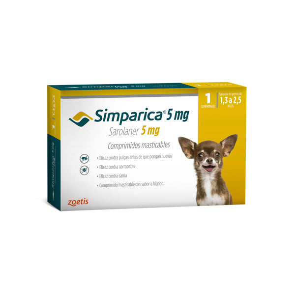 Simparica Antiparasitario para Perros - 3 comprimidos 