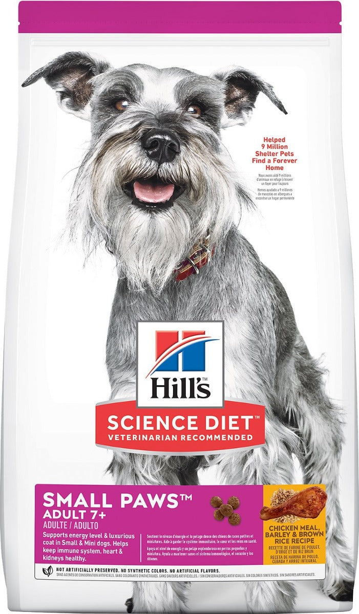 Hill's "Small Paws" Perro Adulto Mayor Raza Pequeña - 2,04 kilogramos
