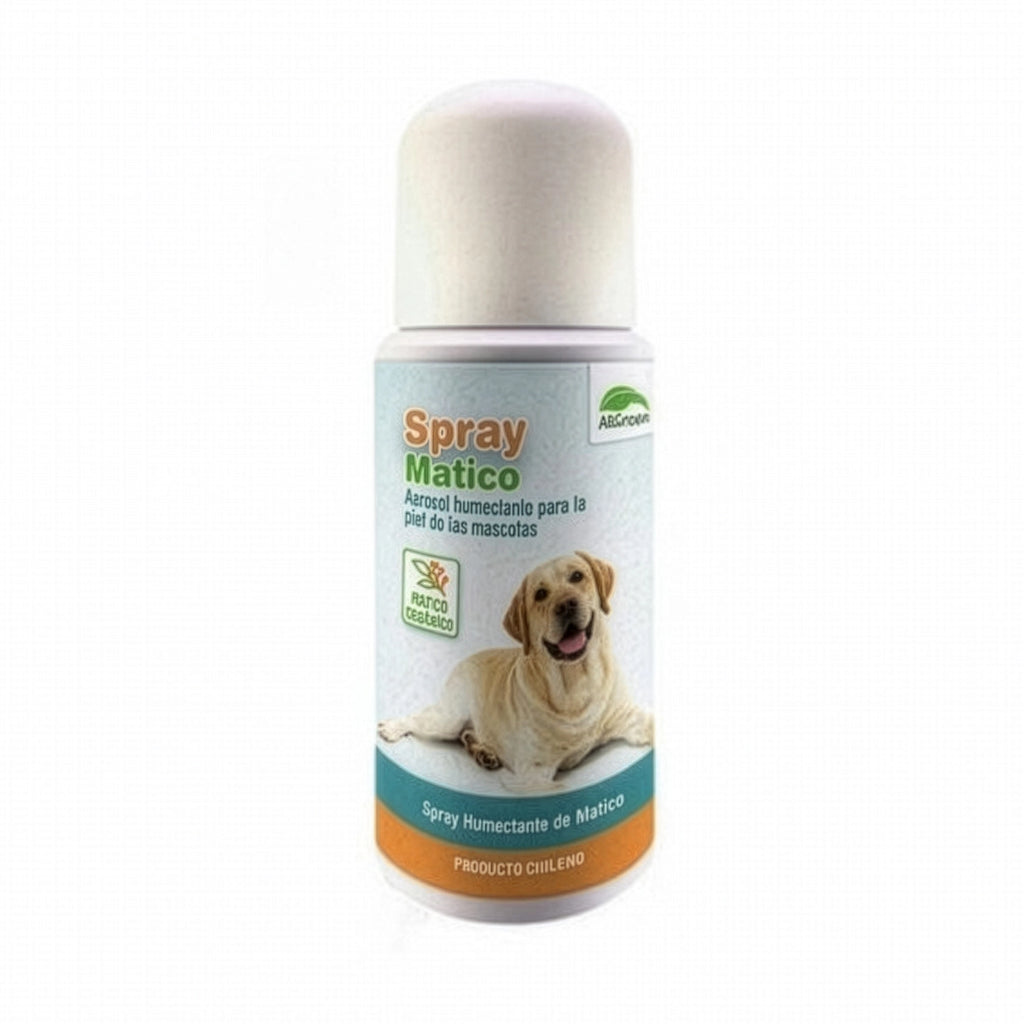 AllGreen Spray de Matico para Mascotas en formato aerosol con matico natural para hidratación y cuidado dérmico.