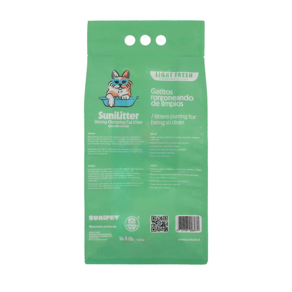 SuniLitter Arena Sanitaria Carbón Activado - Aroma Fresh 7,5 Kg