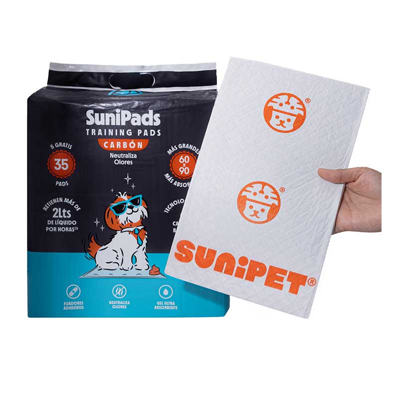 Sabanillas Carbón Ultra Absorbentes Sunipet 35 Unidades