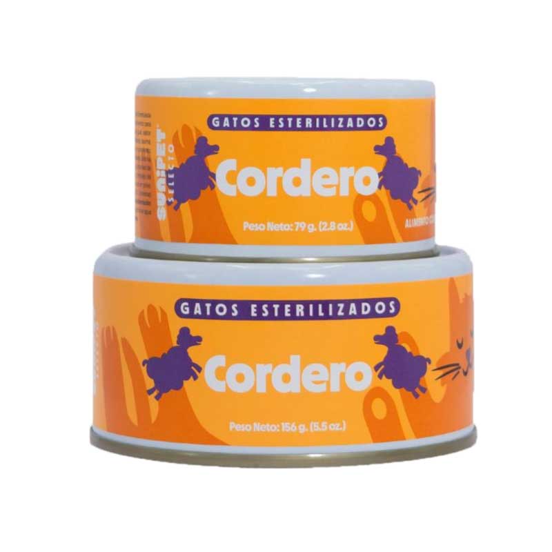 Alimento Húmedo SuniSelecto para Gatos Esterilizados Cordero - 79 g