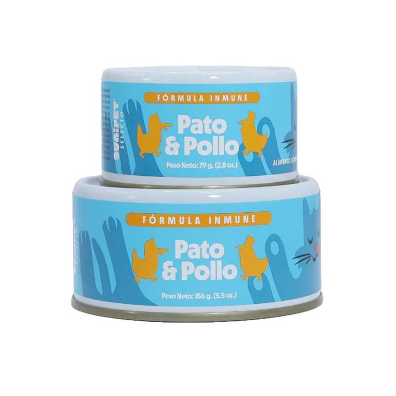 Alimento Húmedo SuniSelecto Fórmula Inmune para Gatos Pato y Pollo - 79 g