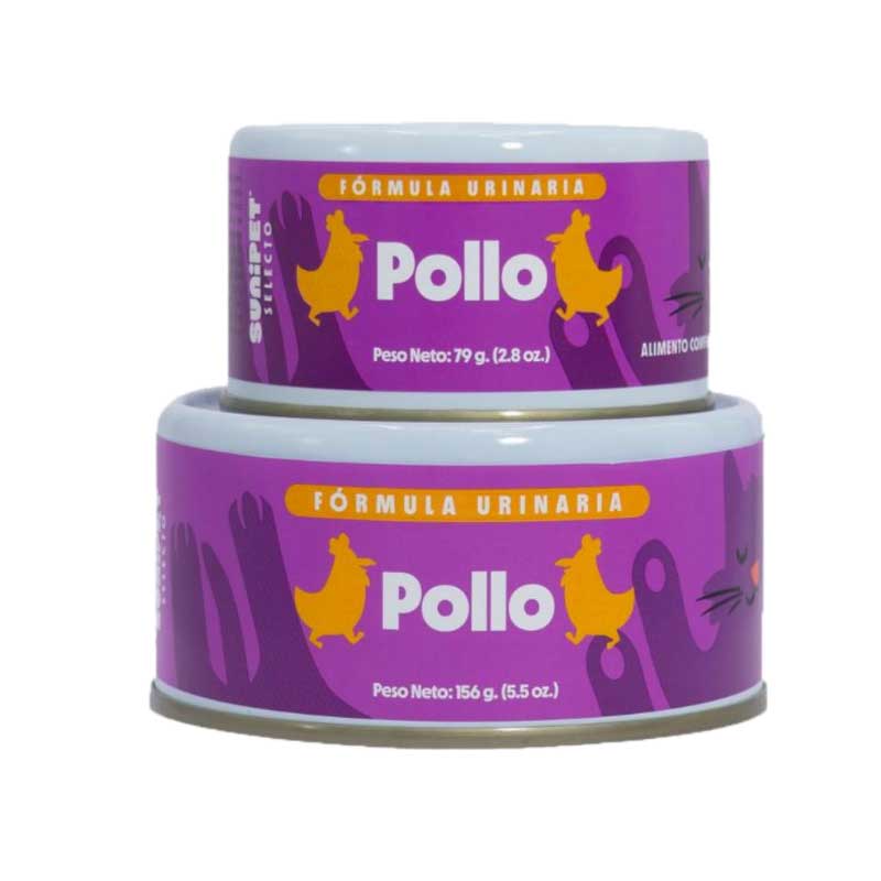 Alimento Húmedo SuniSelecto para Gatos Fórmula Urinaria Pollo - 156 g