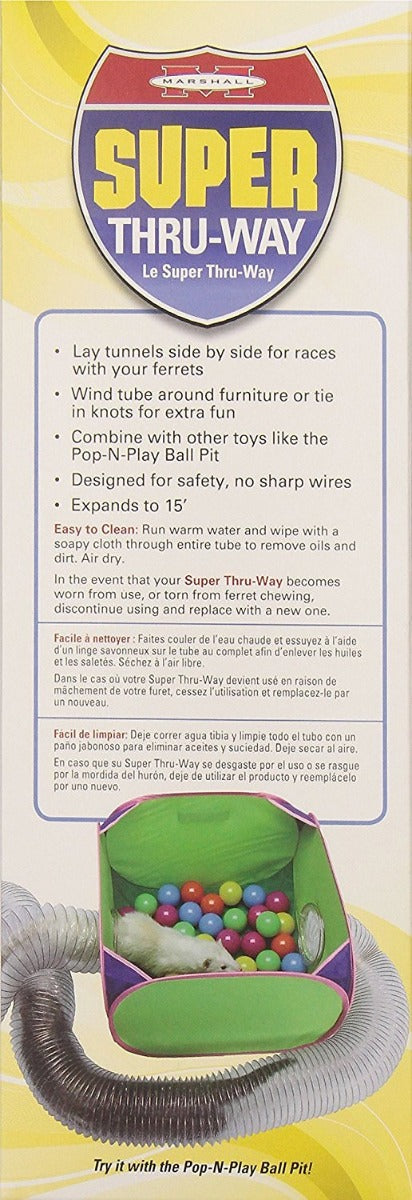 Túnel de Juguete "Super Thru-Way" para Hurón