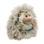 Tall Tails Peluche Erizo Pequeño con Sonido para perros, juguete de felpa con diseño de erizo beige y gris, rostro bordado y textura mullida