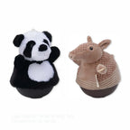 Tall Tails Juguete Rodador Panda y armadillo , juguete para perros tipo peluche base rodadora, incluye etiquetas y diseño interactivo