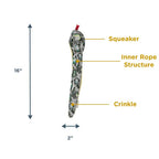 Peluche Serpiente Sin Relleno con Sonido y Cuerda Interior Tall Tails