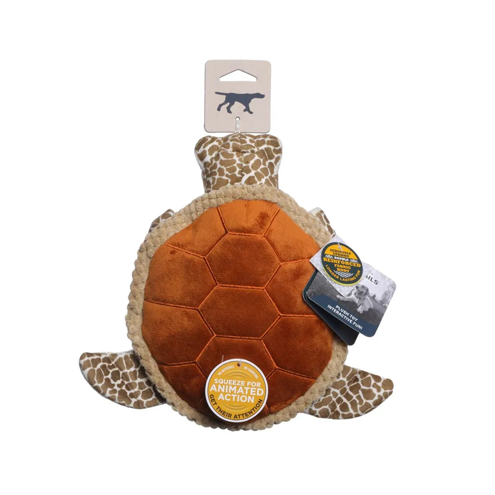 Tall Tails Peluche Interactivo Tortuga Marina peluche para perros con diseño de tortuga, textura suave y detalle reforzado