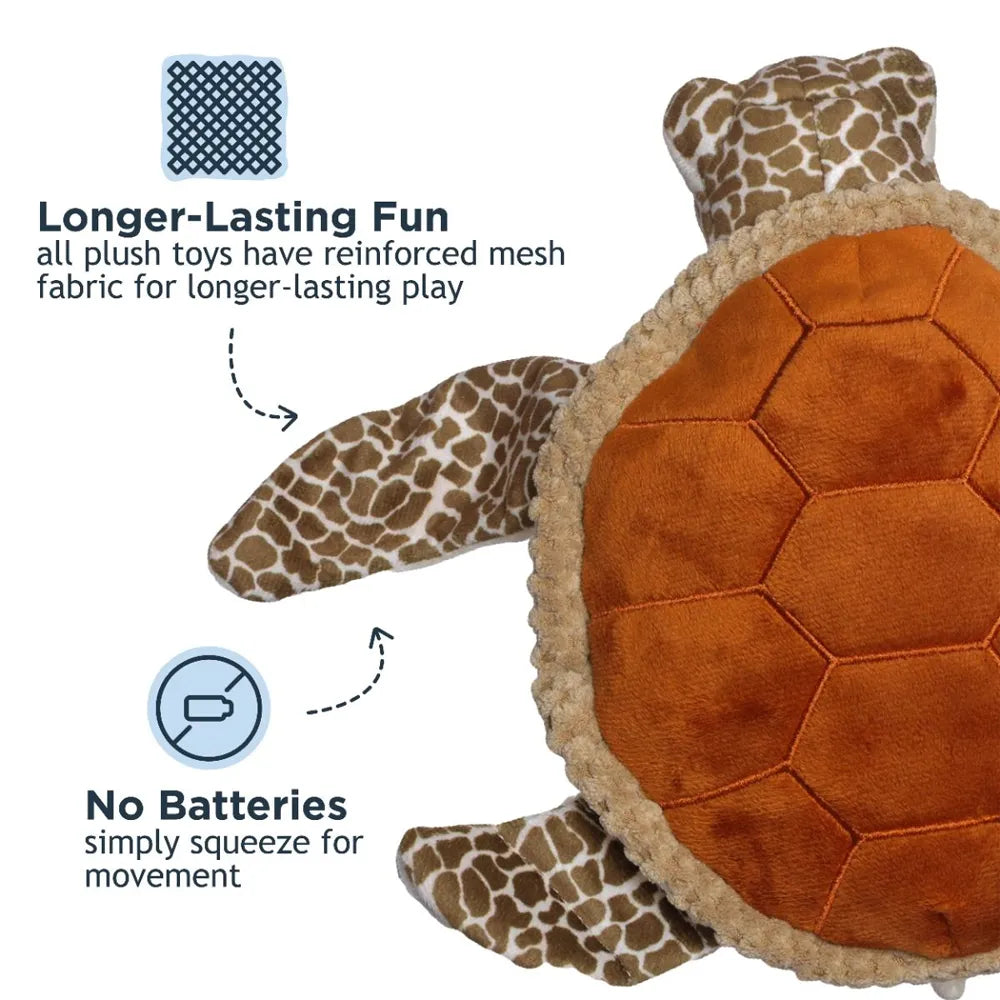 Tall Tails Peluche Interactivo Tortuga Marina peluche para perros con diseño de tortuga, textura suave y detalle reforzado