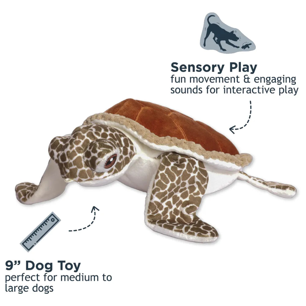 Tall Tails Peluche Interactivo Tortuga Marina peluche para perros con diseño de tortuga, textura suave y detalle reforzado