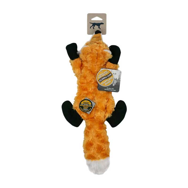 Peluche Zorro Sin Relleno con Sonido y Cuerda Interior Tall Tails