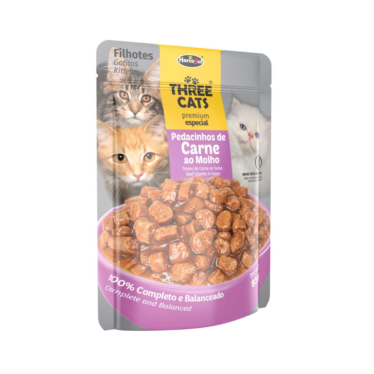 Sachet Three Cats para Gatitos 85 gr