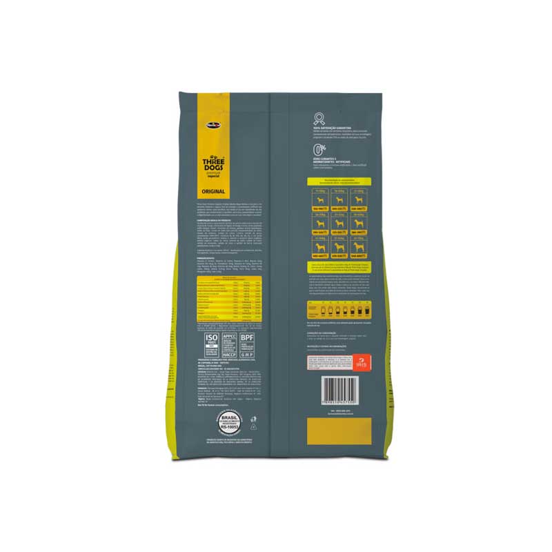 Three Dogs Original para Perros Razas Medianas y Grandes 20 Kg