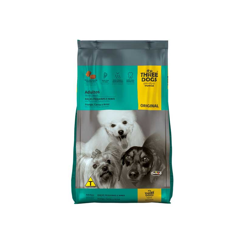 Three Dogs Original para Perros Razas Pequeñas y Mini - 3 Kg
