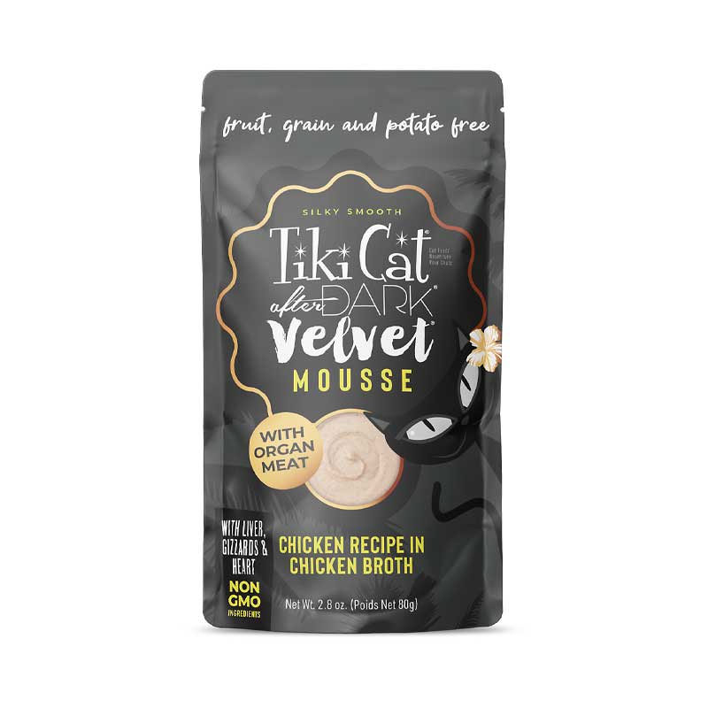 Tiki Cat Pouch After Dark Velvet Mousse Pollo para Gatos 80g