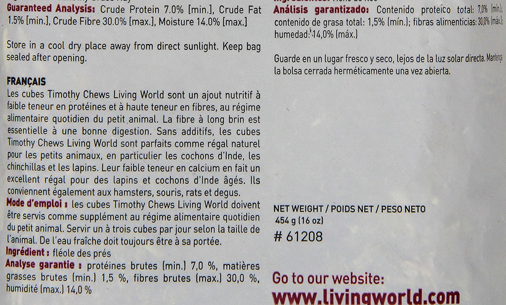 Cubos de Heno "Timothy Chews"