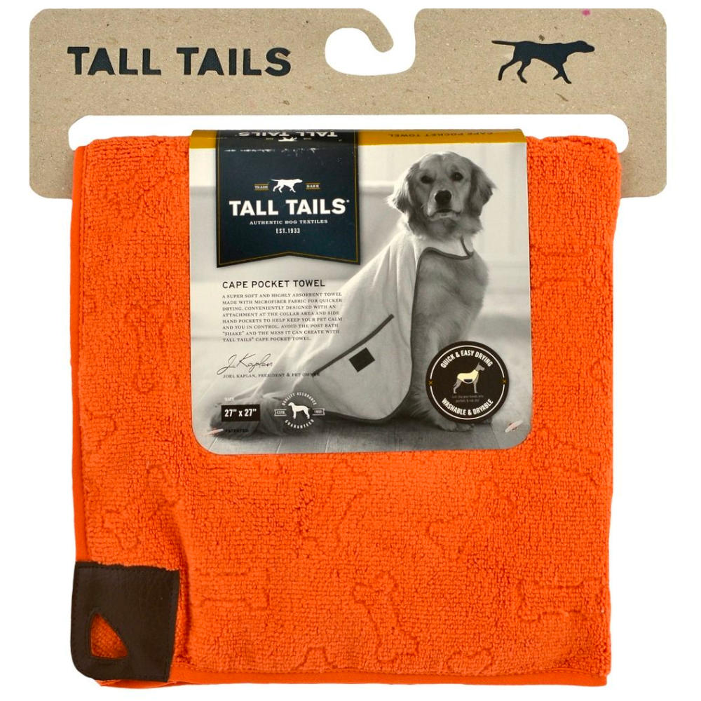 Toalla Capa con Bolsillos para Perros Tall Tails