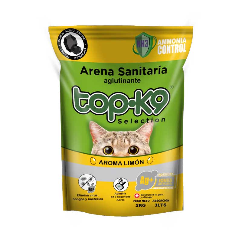 Top K9 Arena Aglutinante Iones de Plata Limón