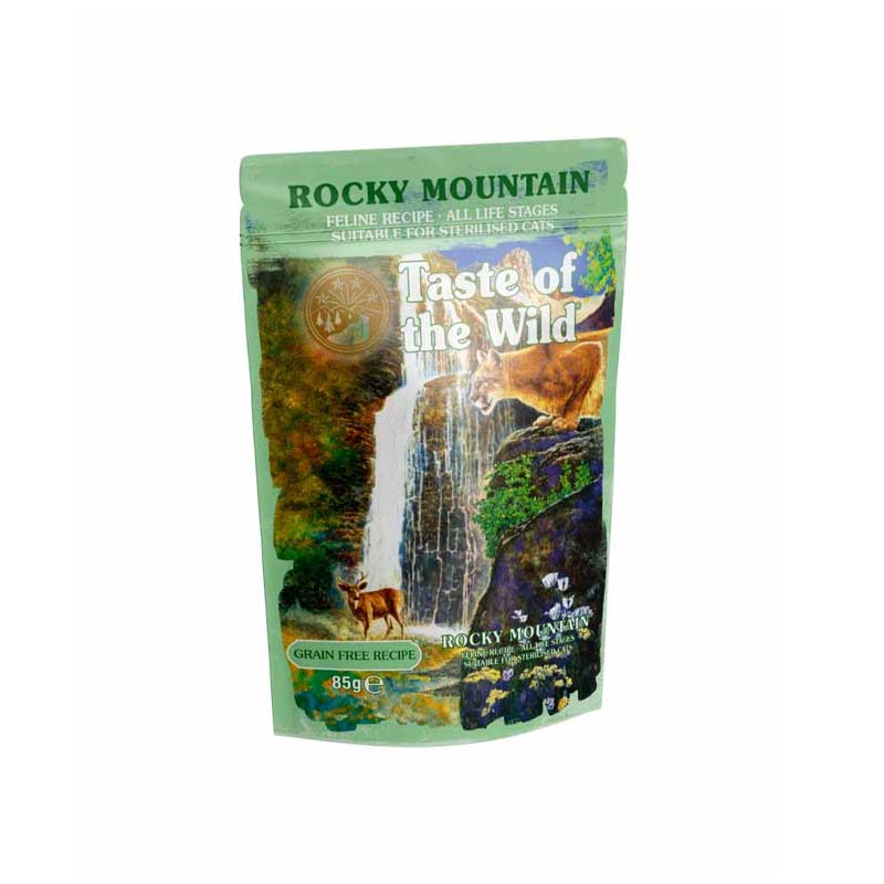 Taste of the Wild Pouch Rocky Mountain para Gatos 85 g