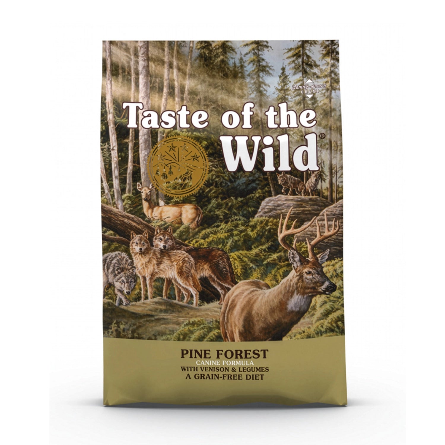 Taste of the Wild Pine Forest para Perros Adultos alimento seco en bolsa con venado y lobos en bosque, receta grain free