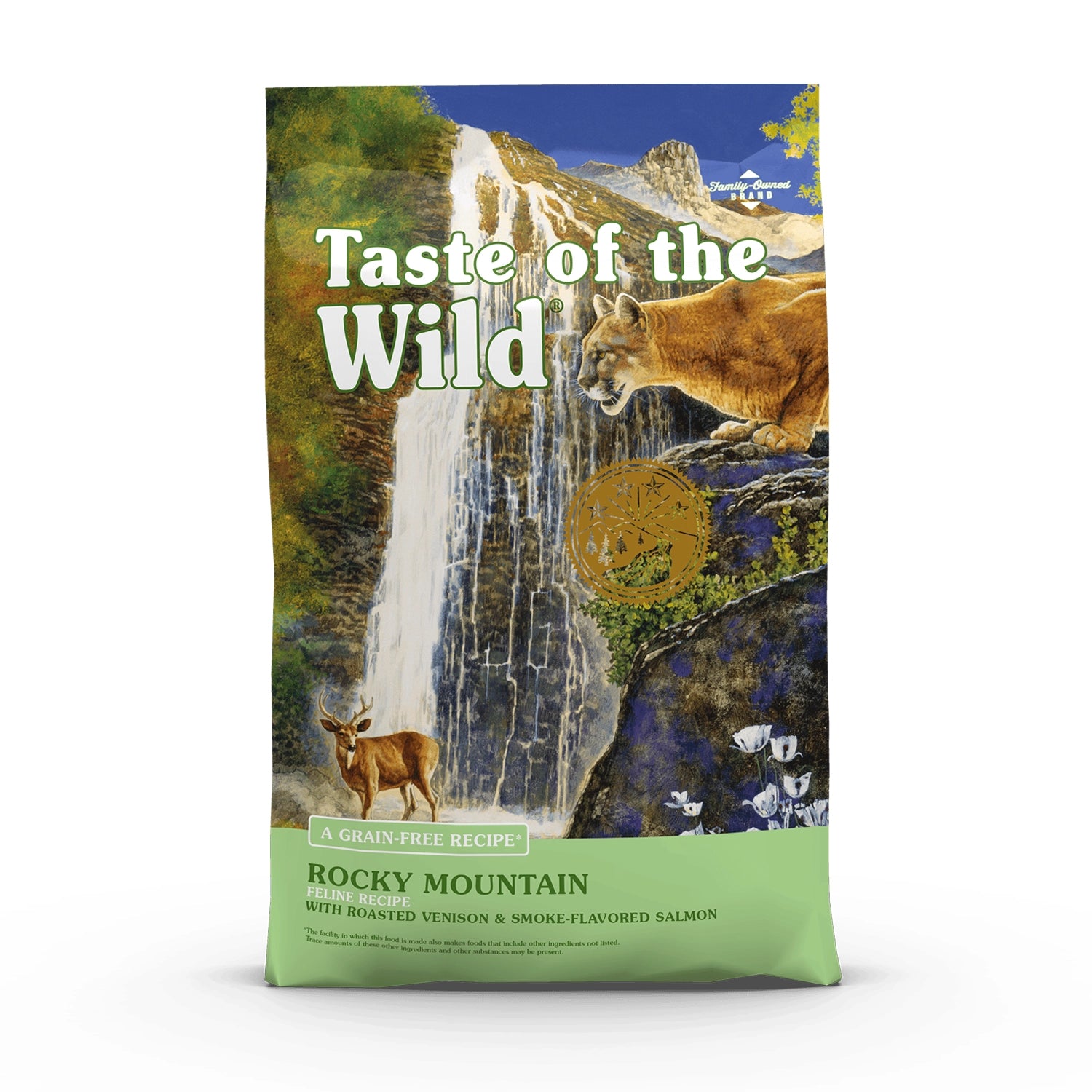 Alimento Taste of the Wild Rocky Mountain para Gatos con salmón ahumado y venado asado en envase natural.