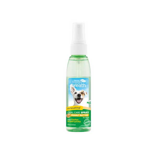 Tropiclean Spray Aliento Fresco Mantequilla de Maní 118 ml