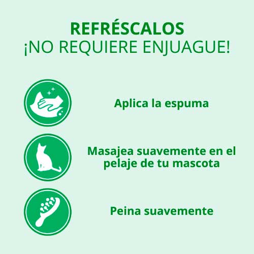 Shampoo en Seco Tropiclean para Gatos