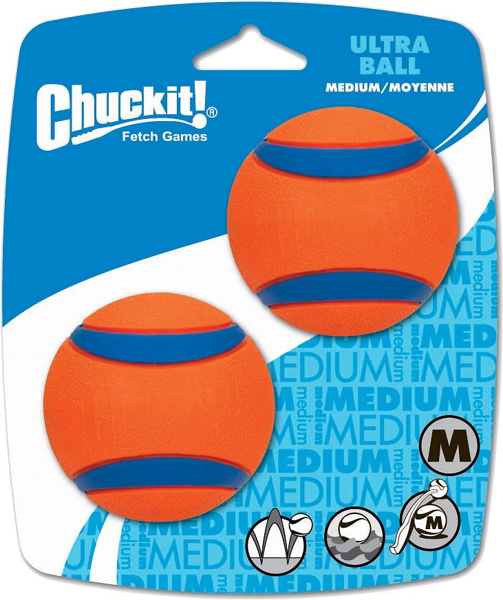 Pack de Pelotas "Ultra Ball Chuckit!" para Perros - Medium
