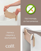 Vesper Cabana Catit Blanco y Roble