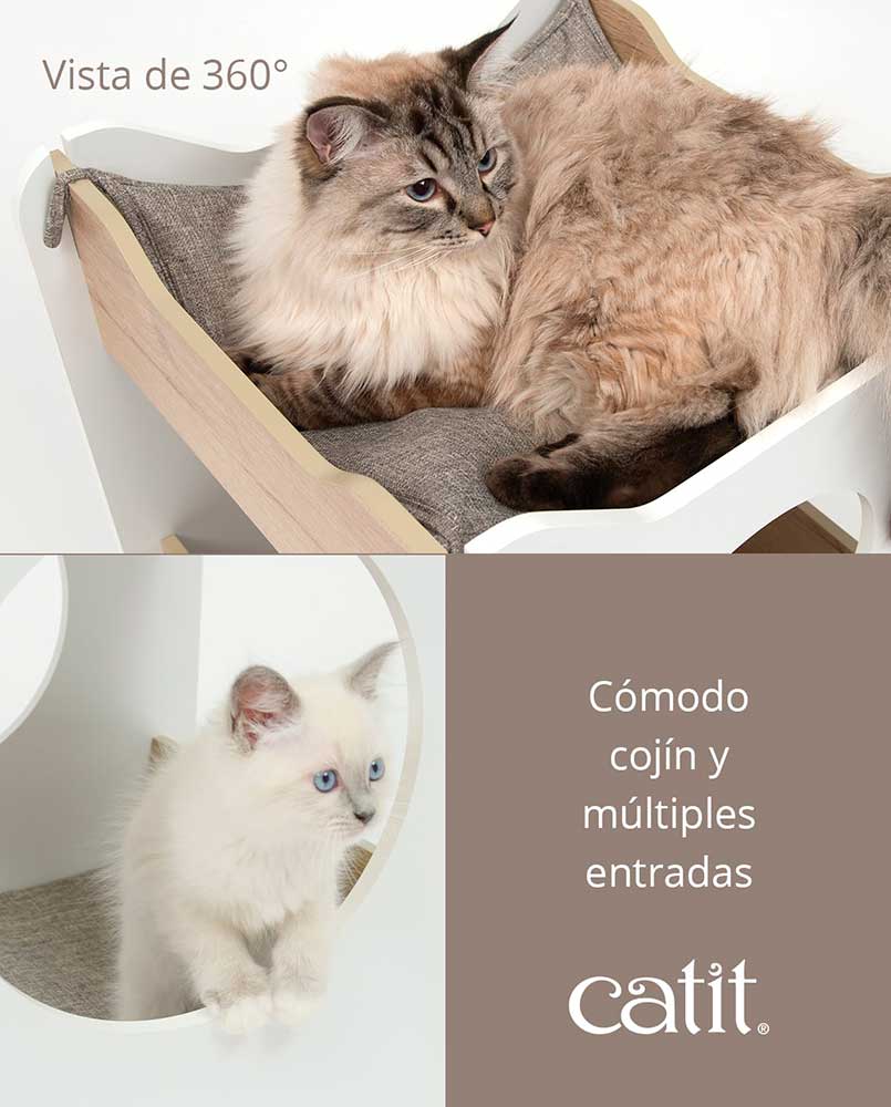 Vesper Cabana Catit Blanco y Roble