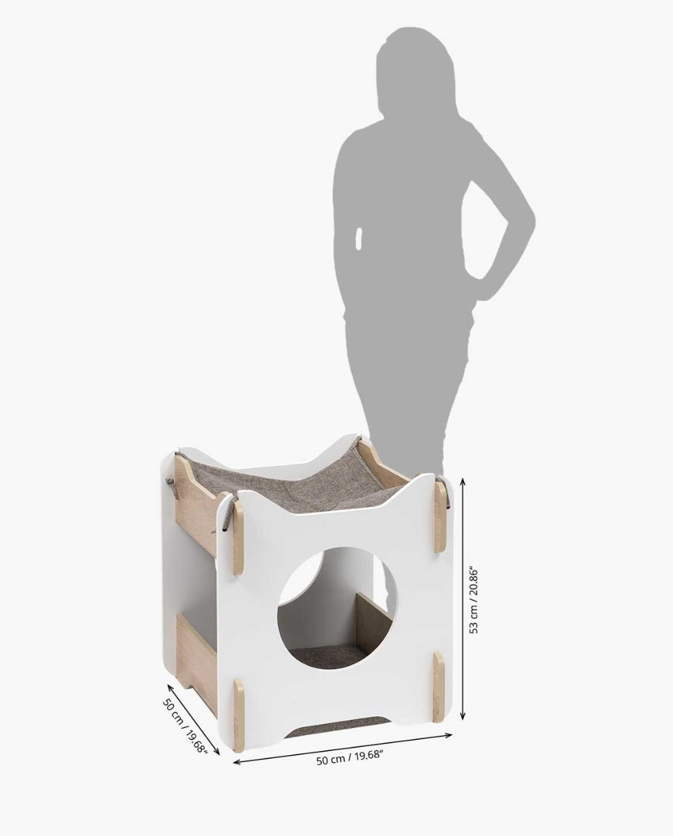 Vesper Cabana Catit Blanco y Roble