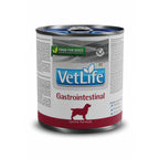 Vet Life Lata Gastrointestinal para Perros comida húmeda Farmina en envase metálico blanco con detalles rojos, indicada para trastornos digestivos
