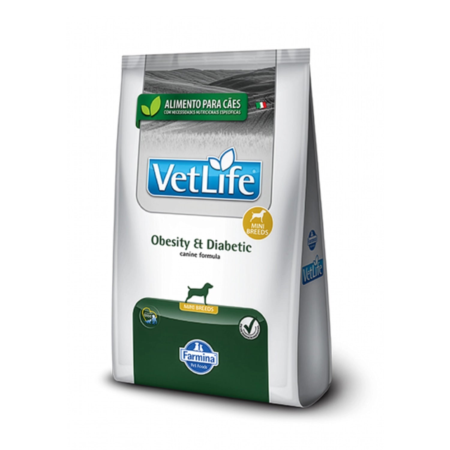 Alimento Vet Life Obesity & Diabetic para Perros Razas Mini con soporte para control de peso y diabetes
