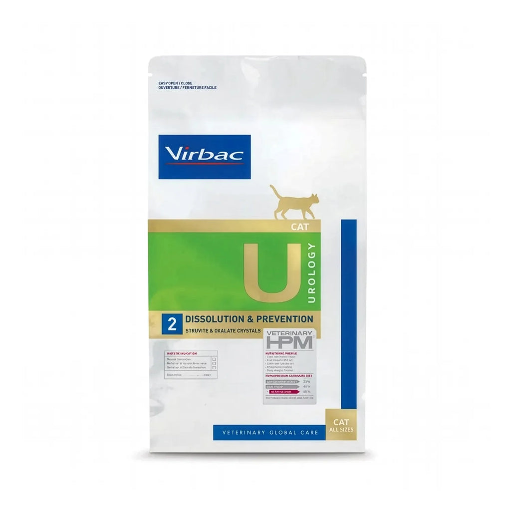 Alimento Gato Urology Dissolution & Prevention Virbac HPM con fórmula veterinaria para cristales urinarios