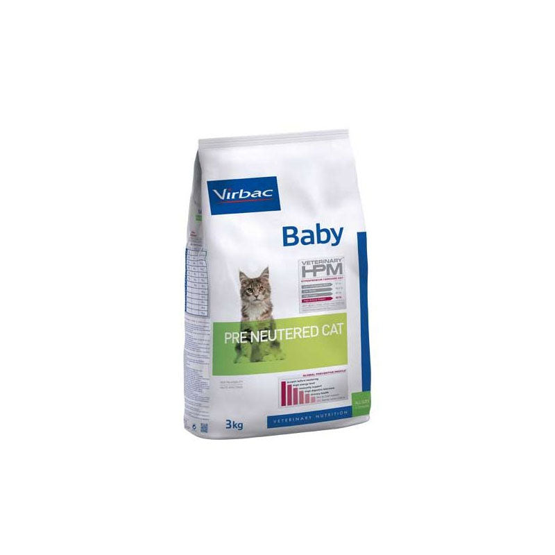 Pre Neutered Baby Cat Gatito Virbac HPM 3 Kg