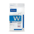 Perro Weight Loss & Diabetes Virbac HPM alimento veterinario, bolsa blanca con azul para control de peso y diabetes en perros.