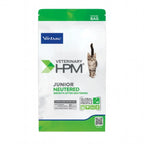 Neutered Gato Junior Virbac HPM, alimento veterinario para crecimiento de gatitos esterilizados con fórmula balanceada.