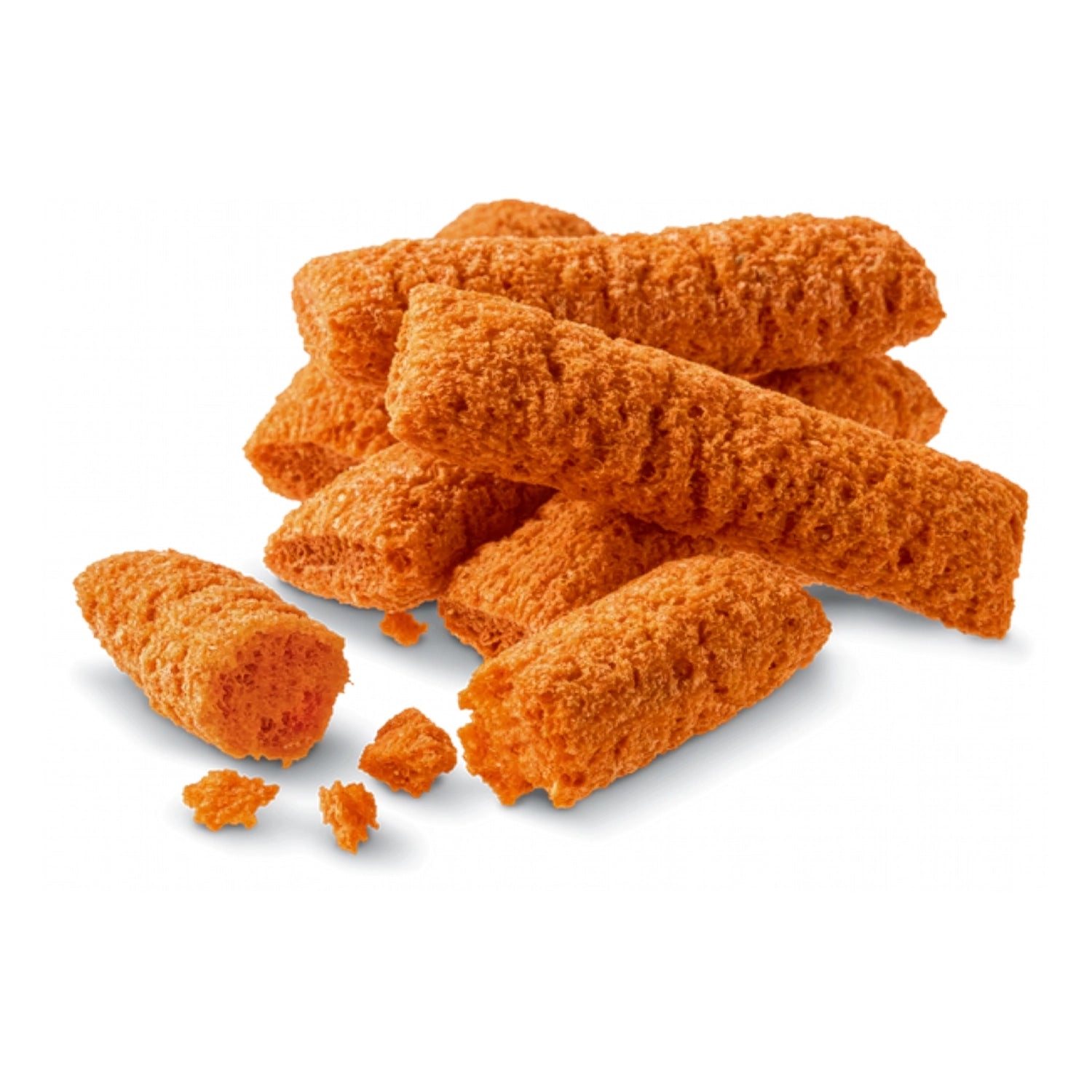Vitakraft Snack Carotties para Pequeños Animales, snack crujiente con zanahoria para conejos, cobayas y hámsters en bolsa verde.