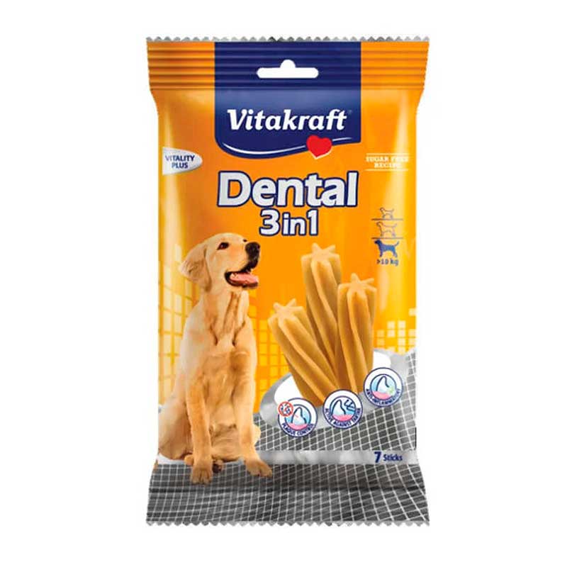 Vitakraft Dental 3 en 1 para Perros Razas Medianas 180 g
