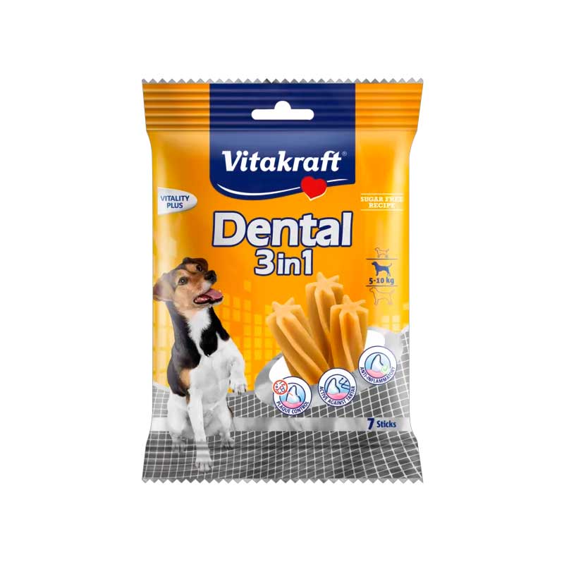 Vitakraft Dental 3 en 1 para Perros Razas Pequeñas 120 g