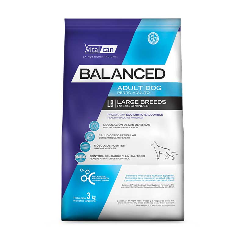 Vitalcan Balanced para Perros Razas Grandes - 3 Kg