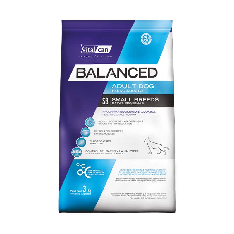 Vitalcan Balanced para Perros Razas Pequeñas - 3 Kg