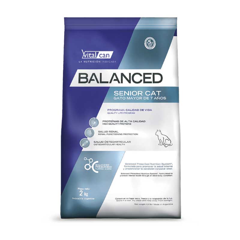 Vitalcan Balanced para Gatos Senior - 2 Kg
