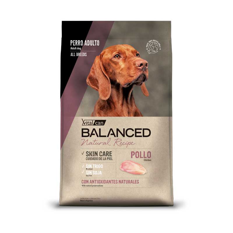 Vitalcan Balanced Natural Recipe Pollo para Perros - 15 Kg