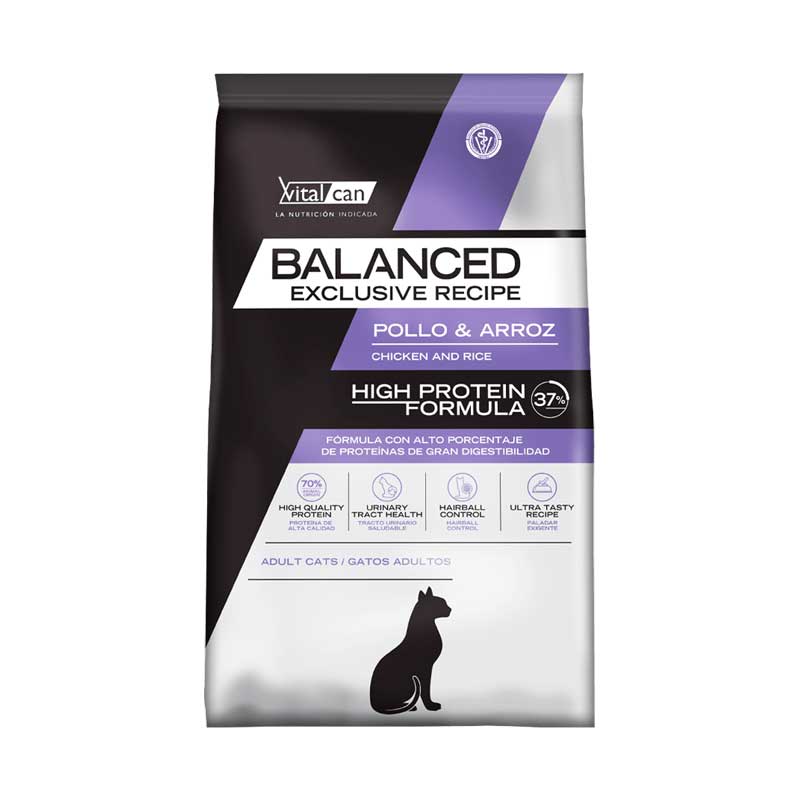 Vitalcan Balanced Alta Proteína para Gatos - 7,5 Kg