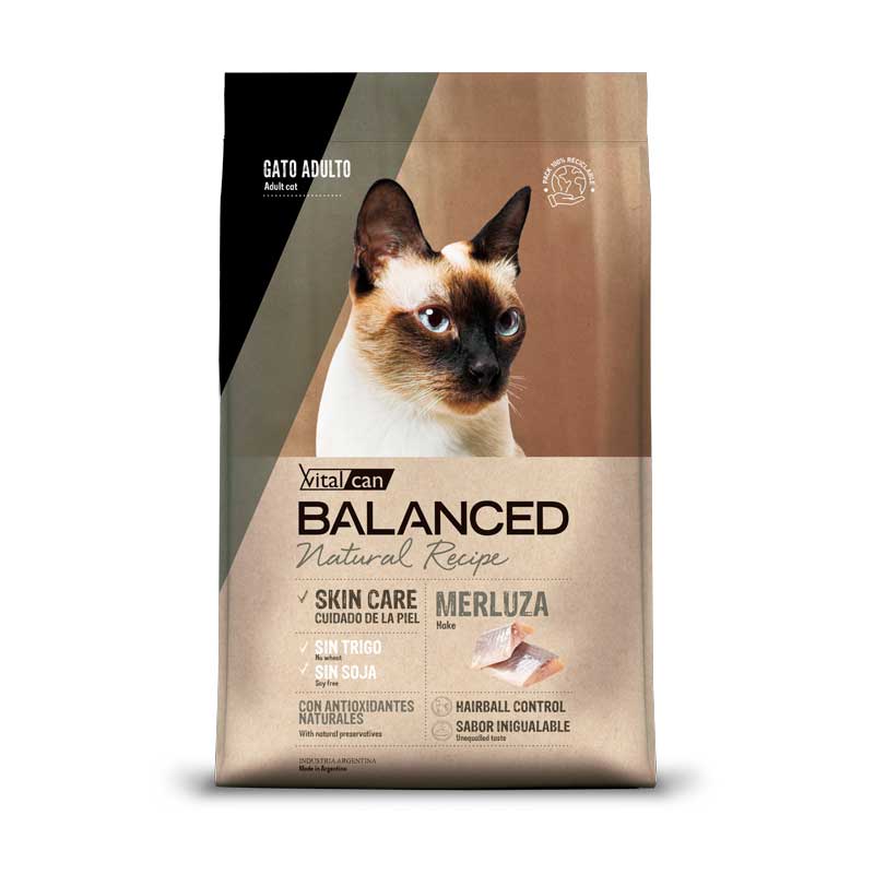 Vitalcan Balanced Natural Recipe Merluza para Gatos - 3 Kg
